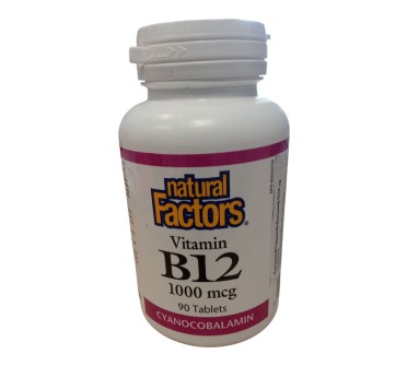 ЦИАНОКОБАЛАМИН Вит. Б12 1000мкг х 90тб. Natural Factors